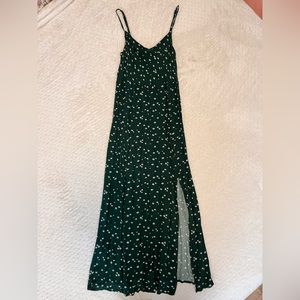 Green Floral Midi Dress - American Eagle
